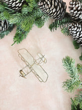 Load image into Gallery viewer, Capiz Shell Airplane Ornament