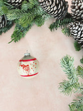 Load image into Gallery viewer, Retro Santa Glass Ball Ornament