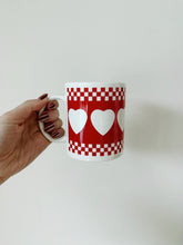 Load image into Gallery viewer, Checkered Heart Mug