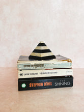 Load image into Gallery viewer, Beige and Black Striped Paperweight