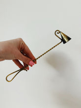 Load image into Gallery viewer, Twisted Brass Candle Snuffer