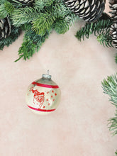 Load image into Gallery viewer, Retro Santa Glass Ball Ornament