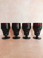 Load image into Gallery viewer, Set of 4 Ruby Red Glasses