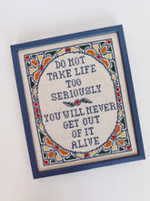 Load image into Gallery viewer, Humorous Framed Cross Stitch