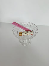 Load image into Gallery viewer, Glass Heart Cut Out Pedestal Dish