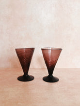 Load image into Gallery viewer, Pair of Purple Hand-Blown Glasses
