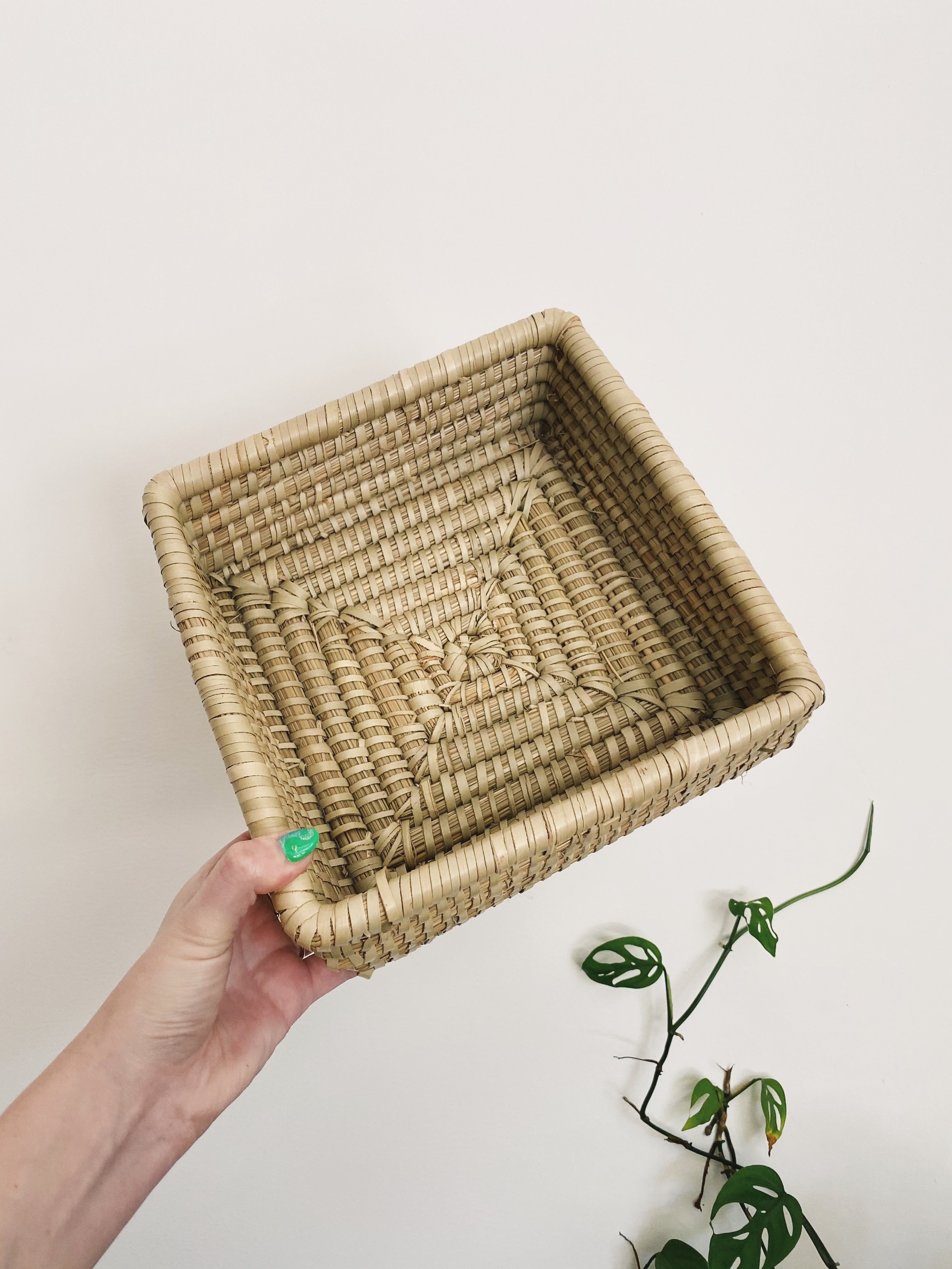 Square Seagrass Basket home stretch interiors