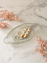 Load image into Gallery viewer, Glass Ribbed Oval Dish