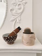 Load image into Gallery viewer, Brown and White Spotted Trinket Bowl