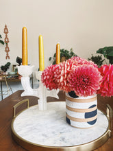 Load image into Gallery viewer, Alabaster Rose Candle Holder