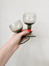 Load image into Gallery viewer, Pair of Gray Cocktail Glasses in