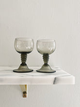 Load image into Gallery viewer, Pair of Gray Cocktail Glasses in