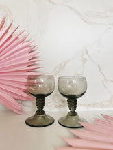 Load image into Gallery viewer, Pair of Gray Cocktail Glasses in