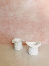 Load image into Gallery viewer, Milk Glass Top Hat Dish