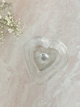 Load image into Gallery viewer, Glass Heart Pedestal Dish