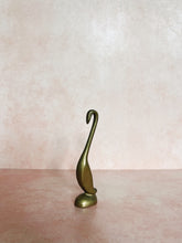 Load image into Gallery viewer, Petite Long-Necked Brass Bird