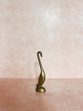Load image into Gallery viewer, Petite Long-Necked Brass Bird