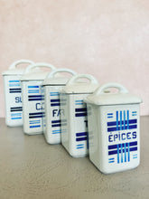 Load image into Gallery viewer, Set of 5 French Storage Jars