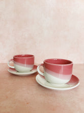 Load image into Gallery viewer, Pink Ombre Mug + Saucer