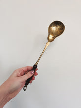 Load image into Gallery viewer, Brass and Wood Serving Utensils