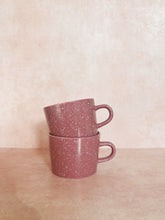 Load image into Gallery viewer, Pair of Mauve Speckled Mugs