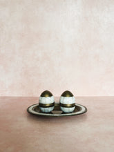 Load image into Gallery viewer, Brass and Mother of Pearl Shaker Set