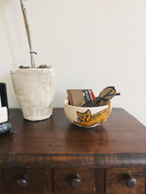Load image into Gallery viewer, Vintage Swedish Orange Cat Bowl
