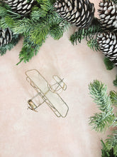 Load image into Gallery viewer, Capiz Shell Airplane Ornament
