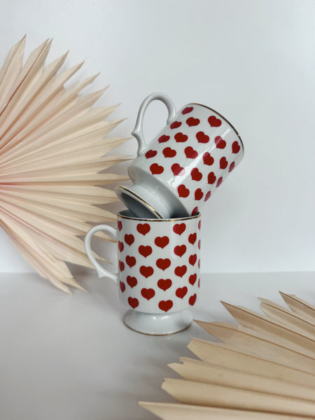Pair of Heart Mugs