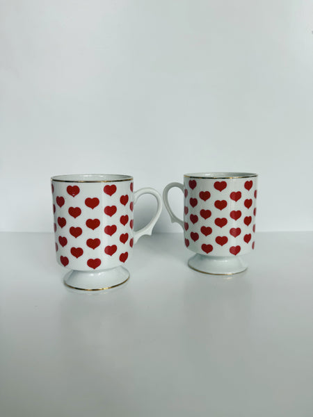 Pair of Heart Mugs