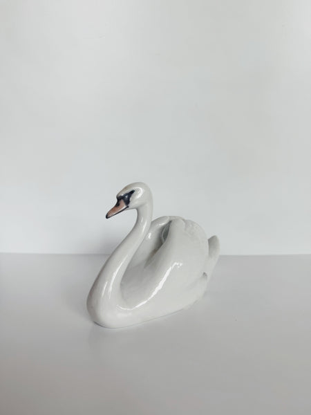 Vintage Porcelain Swan