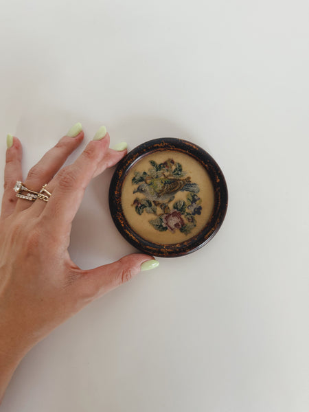 Bird and Flower Little Needlepoint