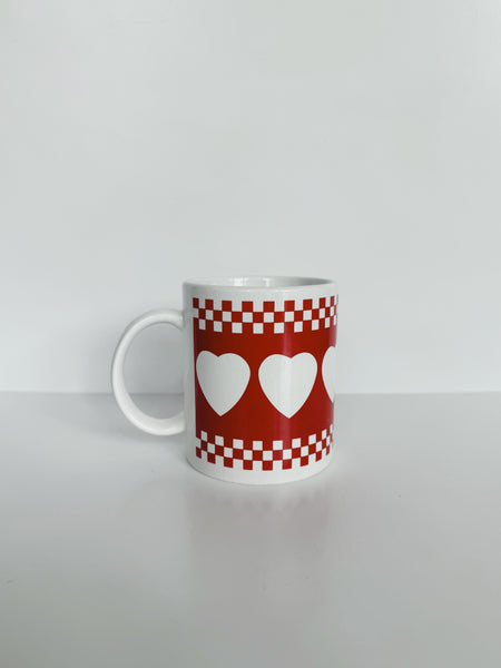 Checkered Heart Mug