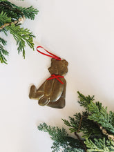 Load image into Gallery viewer, Brass Teddy Bear Ornament
