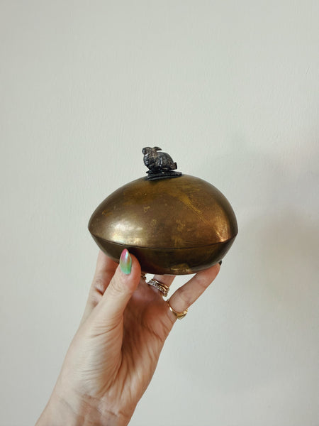 Brass and Pewter Egg Jar