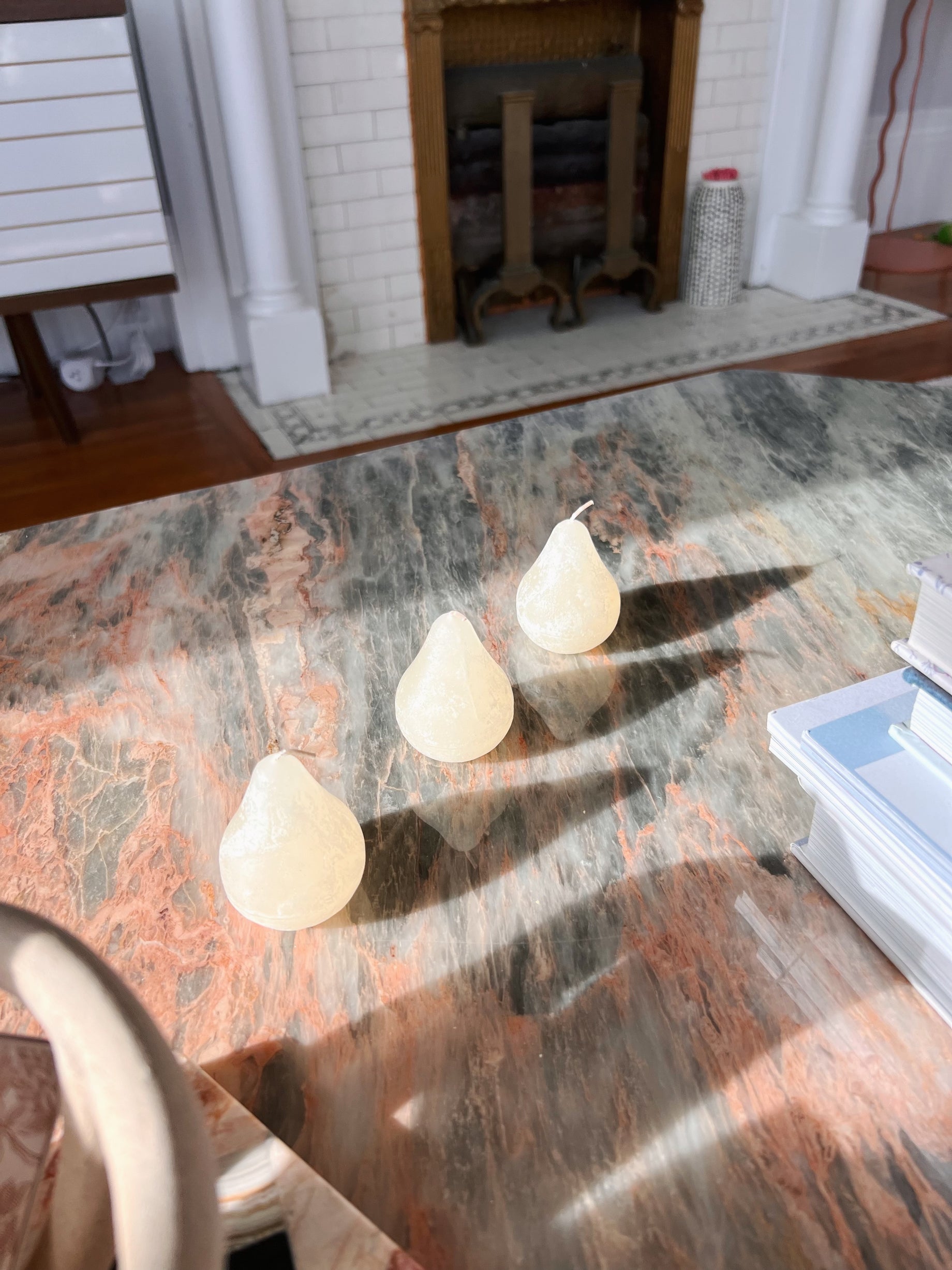 Set of 3 Pear Candles
