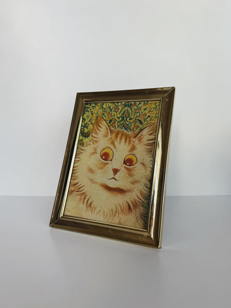 Framed Parisian  Cat Art