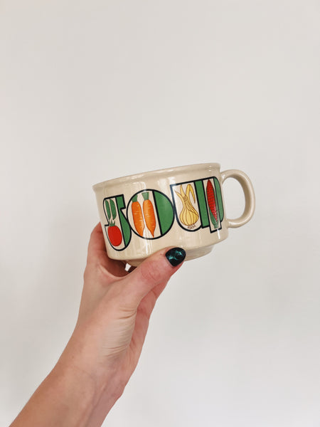 Vintage Soup Mug