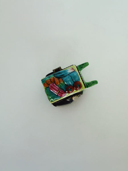 Vintage Fruit Cart Trinket Box