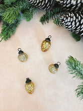 Load image into Gallery viewer, Set of 4 Mini Gold Ornaments
