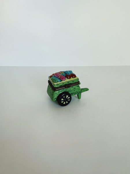 Vintage Fruit Cart Trinket Box