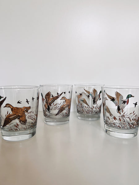 Set of 4 Duck Glasses