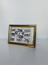 Load image into Gallery viewer, Framed Horizontal Cat Lithograph
