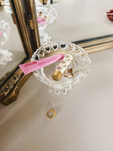 Load image into Gallery viewer, Glass Heart Cut Out Pedestal Dish
