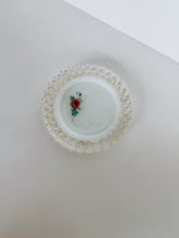 Load image into Gallery viewer, Milk Glass Floral and Gold Dish
