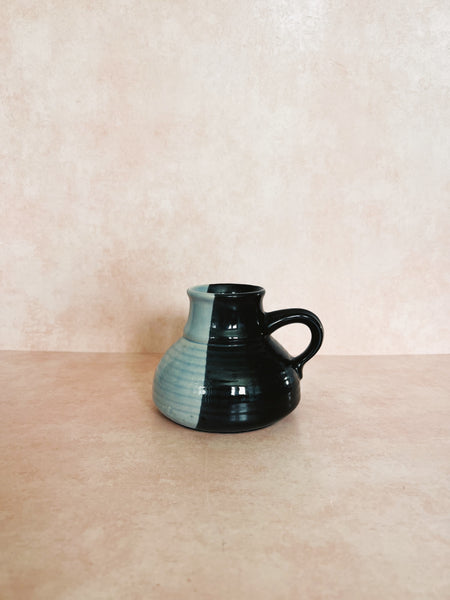 Blue and Black No-Spill Mug