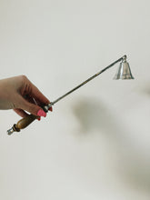 Load image into Gallery viewer, Silver Candle Snuffer with Wood Handle
