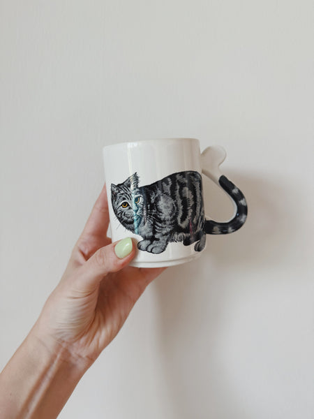 Gray Cat Mug