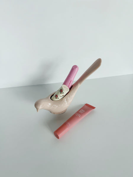 Vintage Lenox Pink Bird Planter