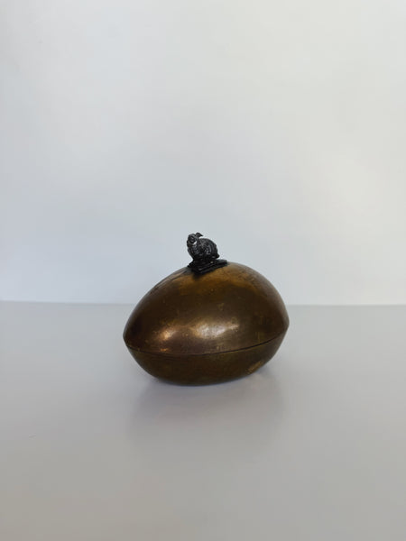 Brass and Pewter Egg Jar
